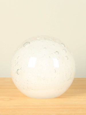 Asbestemming kristallen bol wit, 12 cm