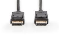 Digitus AK-340100-150-S DisplayPort-kabel DisplayPort Aansluitkabel DisplayPort-stekker, DisplayPort-stekker 15.00 m Zwart Rond, Afgeschermd (drievoudig) - thumbnail