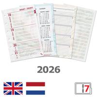Agendavulling 2026 Kalpa Pocket bloemen 7dagen/2pagina&apos;s