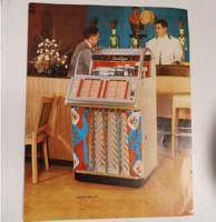 Wurlitzer Model 1600 (1954) Jukebox Promotie Flyer - Original Wurlitzer Model 1600 (1954) Jukebox Promotie Flyer - Original