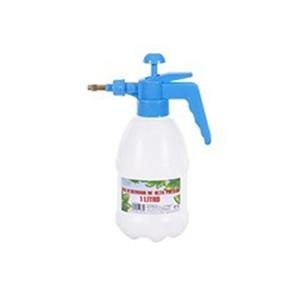 Plantenspuit met hoge druk sproeier/vernevelaar - kunststof - 1 liter - blauw/wit - 28 cm