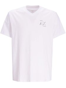 Armani Exchange t-shirt en coton à logo imprimé - Blanc