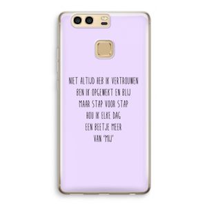 Zelfvertrouwen: Huawei P9 Transparant Hoesje