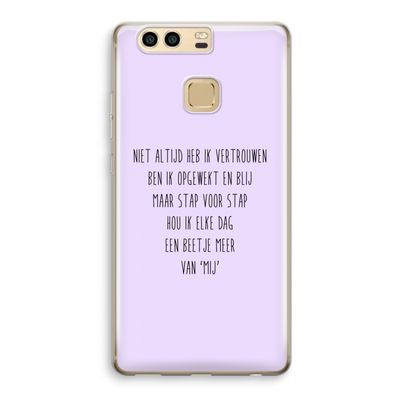 Zelfvertrouwen: Huawei P9 Transparant Hoesje