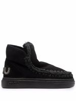 Mou bottines Eskimo en cuir - Noir