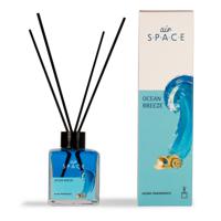 Air Space - Parfum - Geurstokjes - Huisgeur - Huisparfum - Ocean Breeze - Vierkant - 100ml