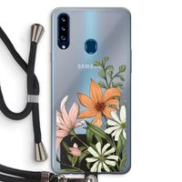 Floral bouquet: Samsung Galaxy A20s Transparant Hoesje met koord