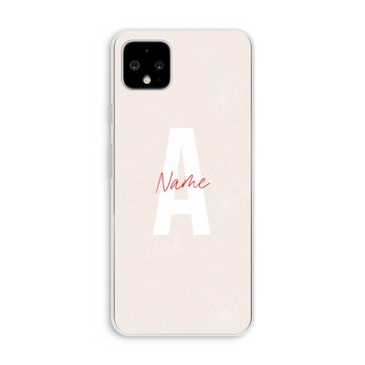 Strawberry Milkshake: Pixel 4 XL Transparant Hoesje