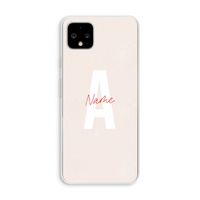 Strawberry Milkshake: Pixel 4 XL Transparant Hoesje