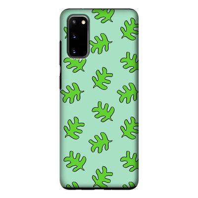 Groene blaadjes: Samsung Galaxy S20 Tough Case