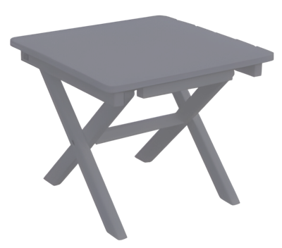 Klaptafel Westerly lichtgrijs 45x45x38 cm Buitengewoon de Boet - Buitengewoon de boet