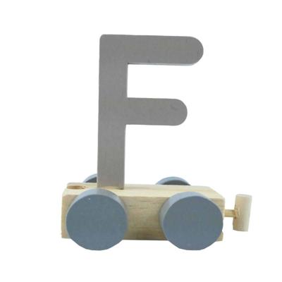 JeP kids houten treinletter F-zand