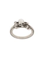 WERKSTATT:MÜNCHEN bague Symbol Skull - Argent - thumbnail