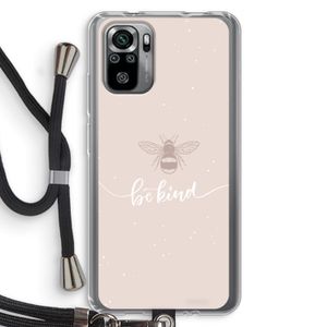 Be(e) kind: Xiaomi Redmi Note 10S Transparant Hoesje met koord