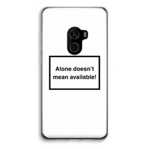Alone: Xiaomi Mi Mix 2 Transparant Hoesje