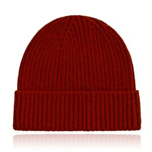 Classic Beanie Muts Dames - Red Wine