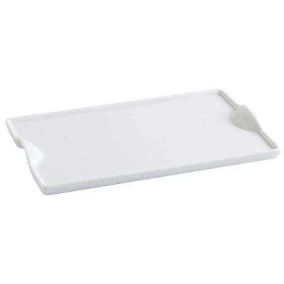 Snackdienblad Quid Gastro Fun Wit Keramisch 25,5 x 15,5 cm (6 Stuks) (Pack 6x)