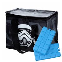 Puckator Kleine lunch koeltas met 2x koelelement - Stormtrooper print - 4,4 liter