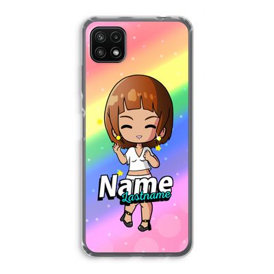 Chibi Maker vrouw: Samsung Galaxy A22 5G Transparant Hoesje