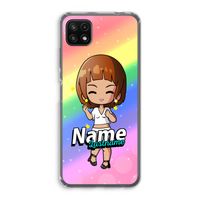 Chibi Maker vrouw: Samsung Galaxy A22 5G Transparant Hoesje