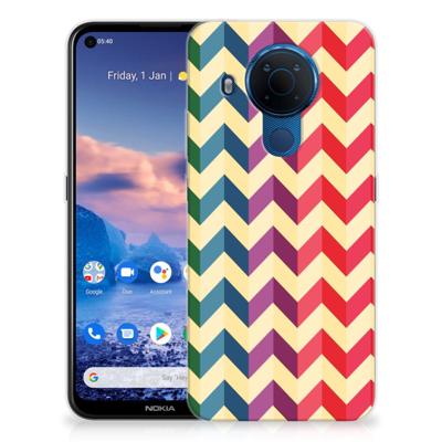 Nokia 5.4 | TPU bumper | Zigzag Multi Color Nokia 5.4 | TPU bumper | Zigzag Multi Color
