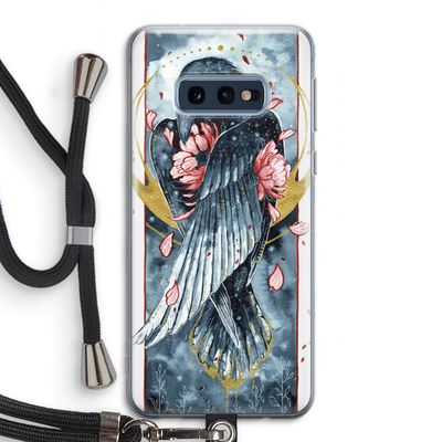 Golden Raven: Samsung Galaxy S10e Transparant Hoesje met koord