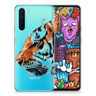 Smartphone hoesje OnePlus Nord Watercolor Tiger