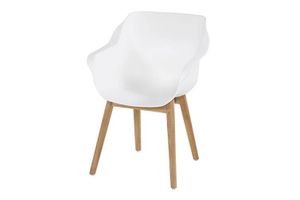 Hartman Sophie Studio Teak dining armstoel Wit