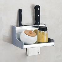 20cm keuken multifunctionele wand-gemonteerde kruiderij houder opslag rek