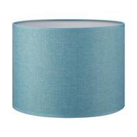 Lampenkap cilinder | rond | canvas | stoffen lampenkap | cilinderkap | Ø25cm H19cm | petrol | blauw