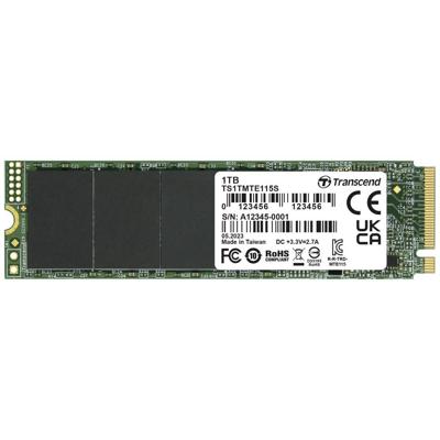 Transcend 115S 1 TB NVMe/PCIe M.2 SSD 2280 harde schijf PCIe NVMe 3.0 x4 Retail TS1TMTE115S
