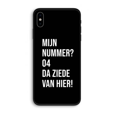 Da ziede van hier - Zwart: iPhone XS Biologisch afbreekbaar hoesje
