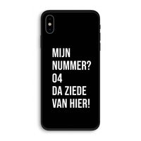Da ziede van hier - Zwart: iPhone XS Biologisch afbreekbaar hoesje