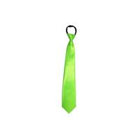 Carnaval verkleed stropdas - neon groen - volwassene - verkleedthema