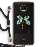 Palmboom: Motorola Moto Z Force Transparant Hoesje met koord