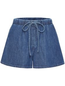 Valentino Garavani short à plaque logo - Bleu