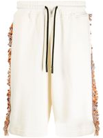 Marcelo Burlon County of Milan short en coton à bords francs - Blanc - thumbnail