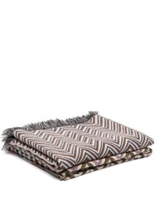 Missoni Home couverture à motif zigzag - Tons neutres