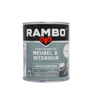 Rambo Pantserbeits Meubel & Interieur Mat 750 ml - Vintage Blauw