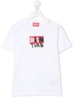 Diesel Kids t-shirt T-Diegos-B10 à slogan imprimé - Blanc