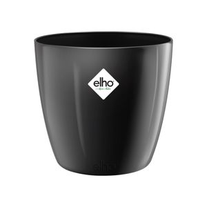 elho brussels diamond round 25cm Binnen Plantenpot Vrijstaand Polypropyleen (PP) Zwart