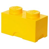 Lego - Opbergbox Brick 2 - Polypropyleen - Geel - thumbnail