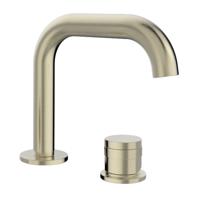 Blaufoss Pavilion Flat standaard wastafelkraan Brushed Champagne Gold