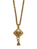 CHANEL Pre-Owned collier à breloque CC (1994) - Or - thumbnail