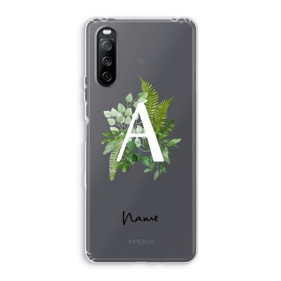 Green Brush: Sony Xperia 10 III Transparant Hoesje