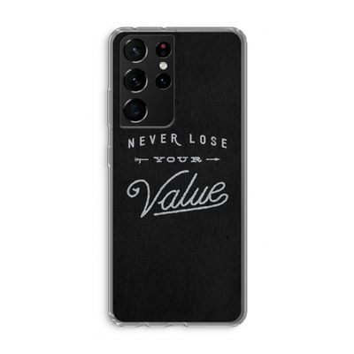 Never lose your value: Samsung Galaxy S21 Ultra Transparant Hoesje