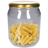 Weckpot/inmaakpot - glas - 540 ml - met schroefdeksel - bewaarpot