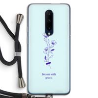 Bloom with grace: OnePlus 7 Pro Transparant Hoesje met koord