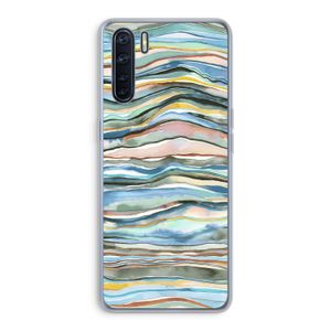 Watercolor Agate: Oppo A91 Transparant Hoesje