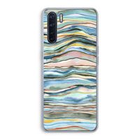 Watercolor Agate: Oppo A91 Transparant Hoesje